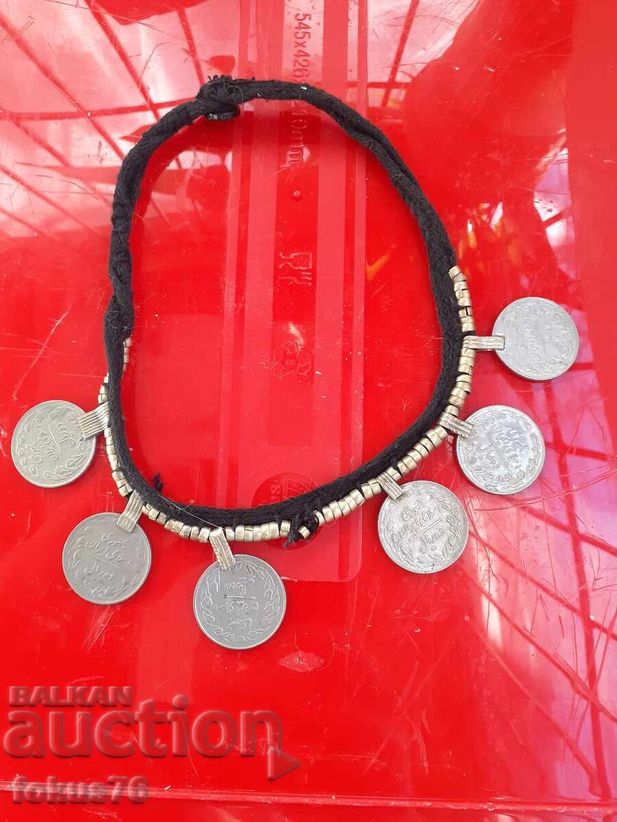 Auction Old ethnographic jewelry with coins Auction Old ethnographic jewelry with coins