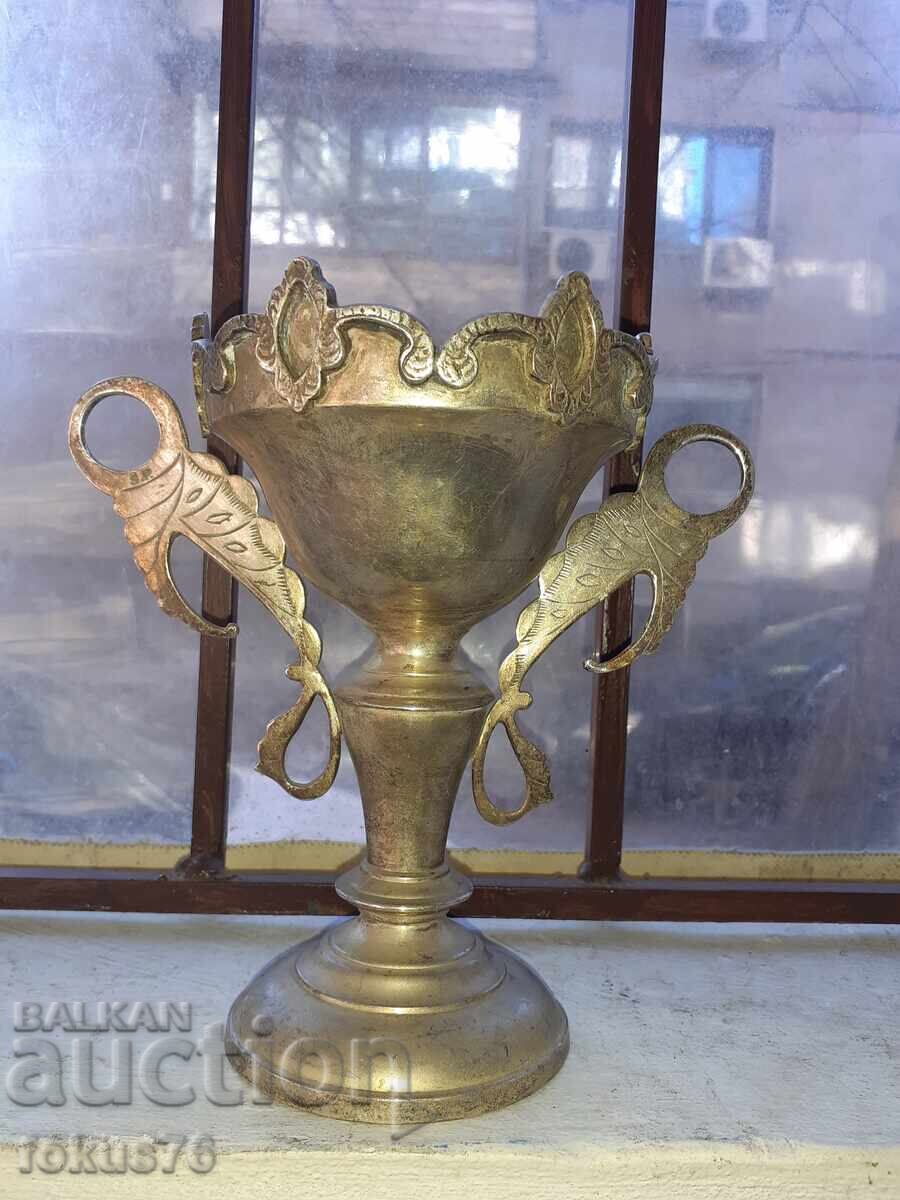 Old silver-plated goblet, chalice, bowl, cup with price 140.00 BGN | € 71.58 Old silver-plated goblet, chalice, bowl, cup with price 140.00 BGN | € 71.58