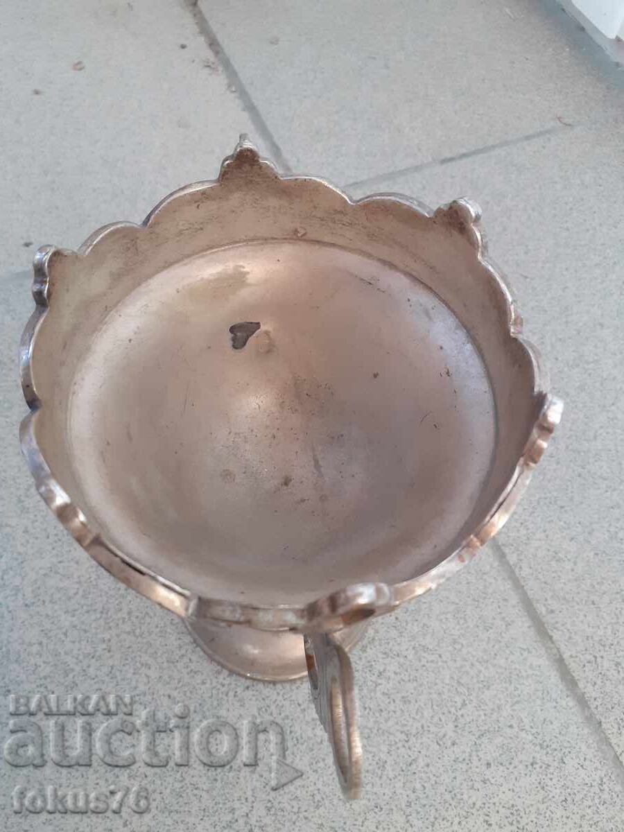 Auction Old silver-plated goblet, chalice, bowl, cup Auction Old silver-plated goblet, chalice, bowl, cup