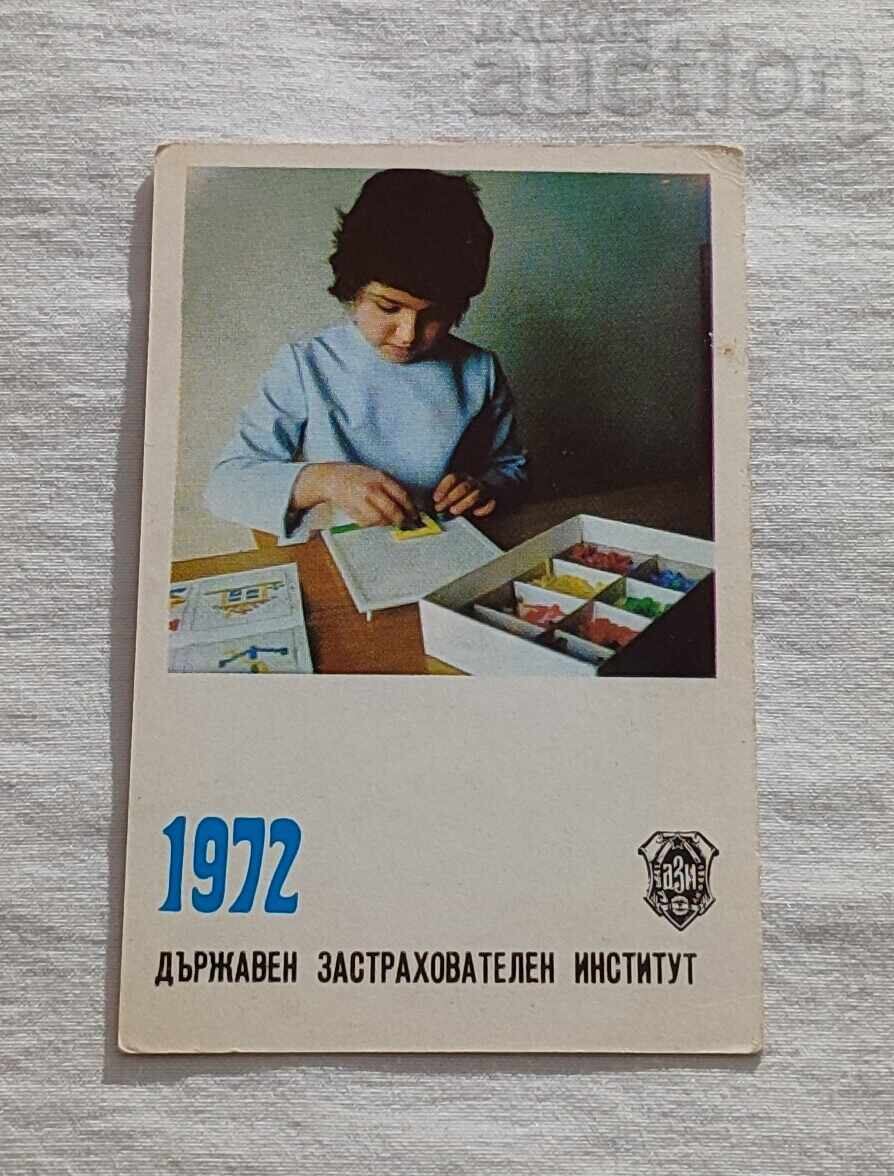 CALENDARUL DZI 1972