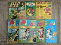 Lot of French comic magazines Pif, Pif Parade, Pifou