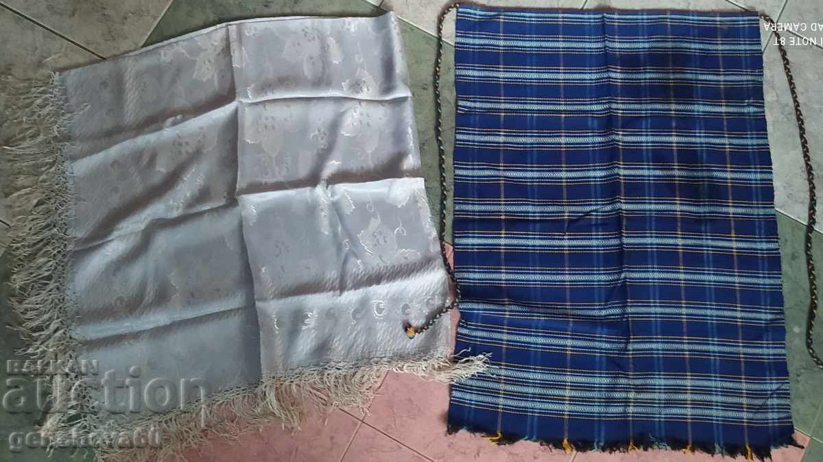 Licitație Eșarfă costum vechi și șorț de in