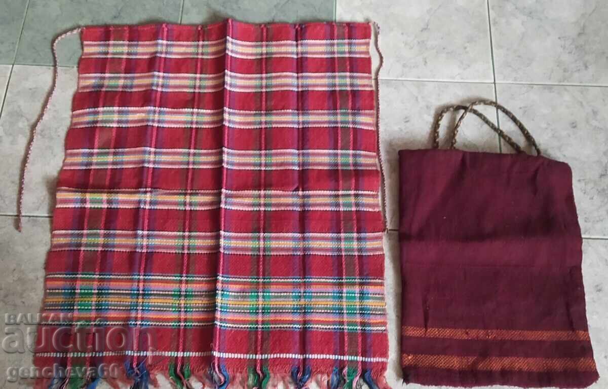 Authentic wool apron and Christmas bag - 5