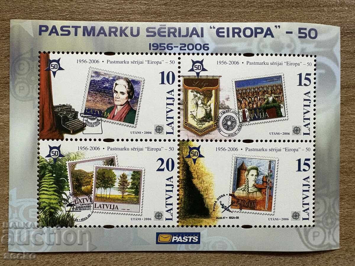 50 de ani de Europa - Letonia (2006) - MNH - Blok