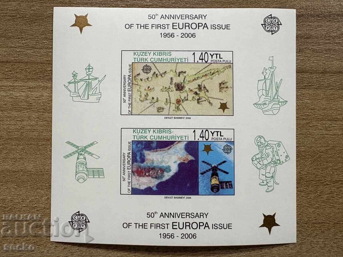 50 years of Europe - Turkish Cyprus (2006) - MNH - Block