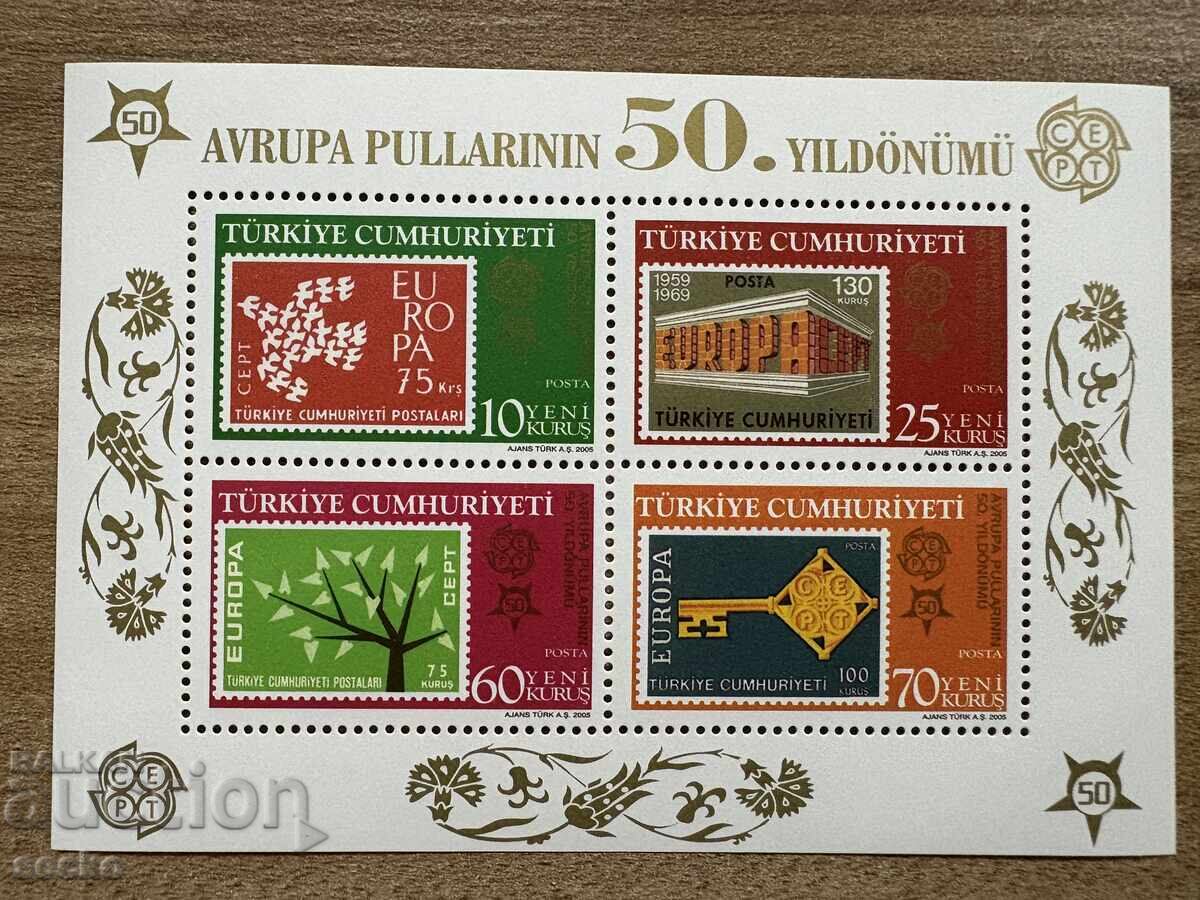 50 years of Europe - Turkey (2005) - MNH - 2 blocks with price 1.60 BGN | € 0.82 50 years of Europe - Turkey (2005) - MNH - 2 blocks with price 1.60 BGN | € 0.82