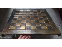 Голяма маса за шах мед,месинг 44см.Винтидж