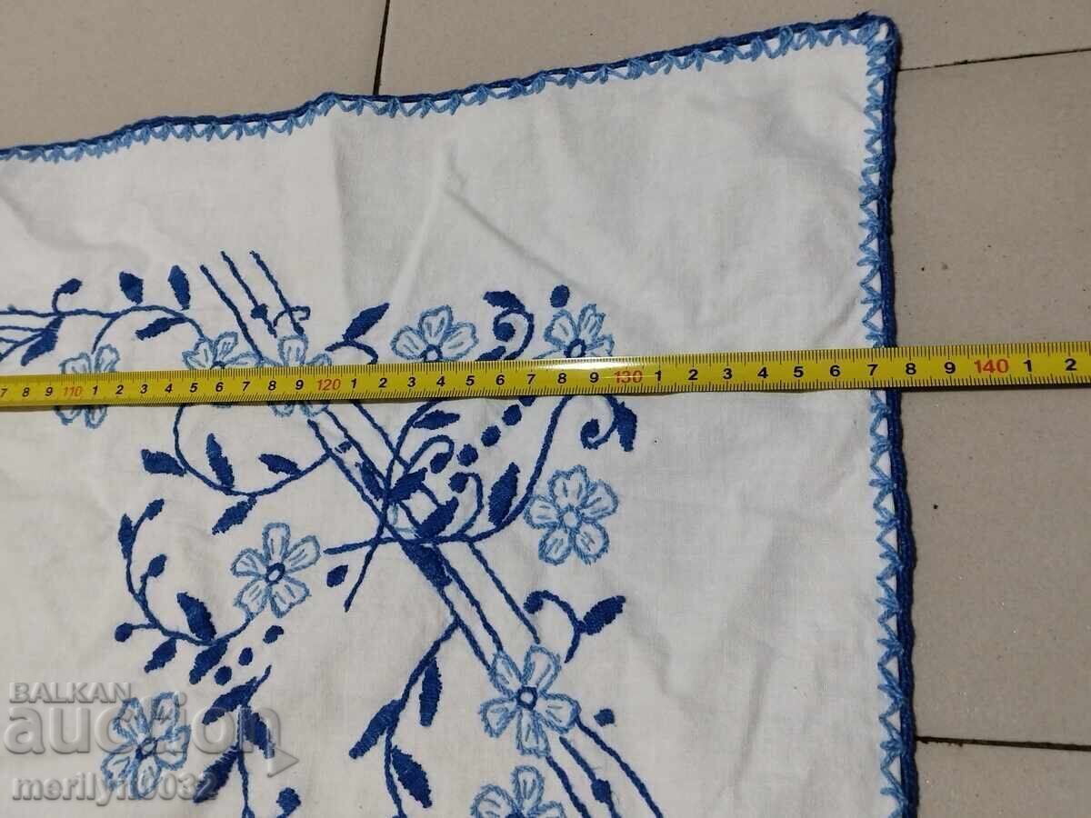 Auction Hand-embroidered carpet costume interior item from the 1940s Auction Hand-embroidered carpet costume interior item from the 1940s