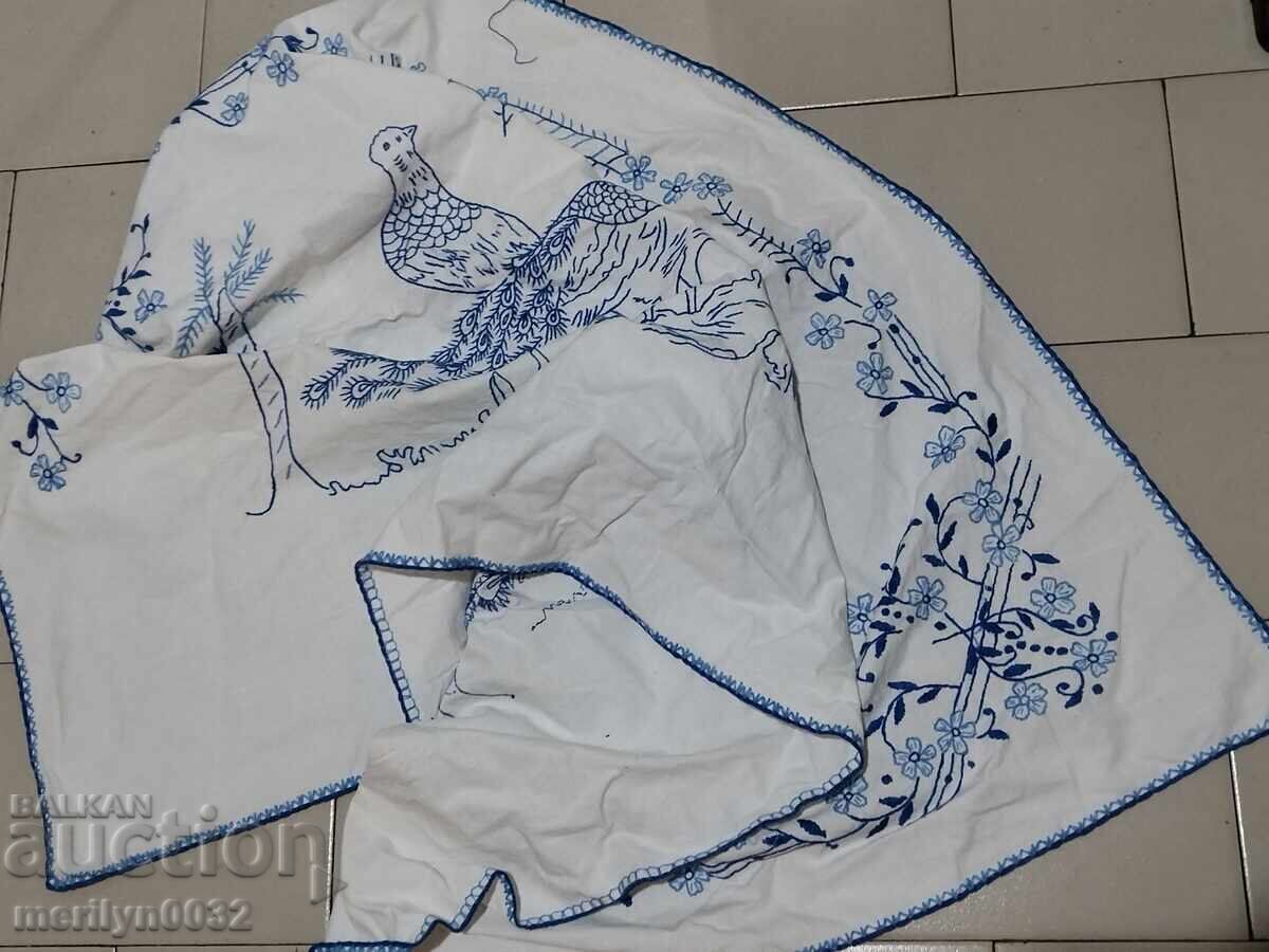 Hand-embroidered carpet costume interior item from the 1940s - 6 Hand-embroidered carpet costume interior item from the 1940s - 6