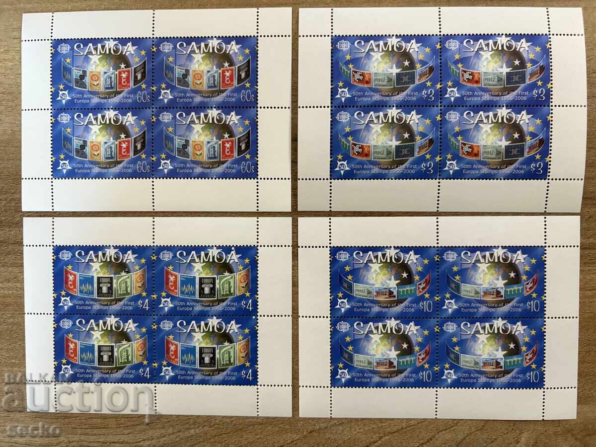 50 years of Europe - Samoa (2005) - MNH - 4 sheets