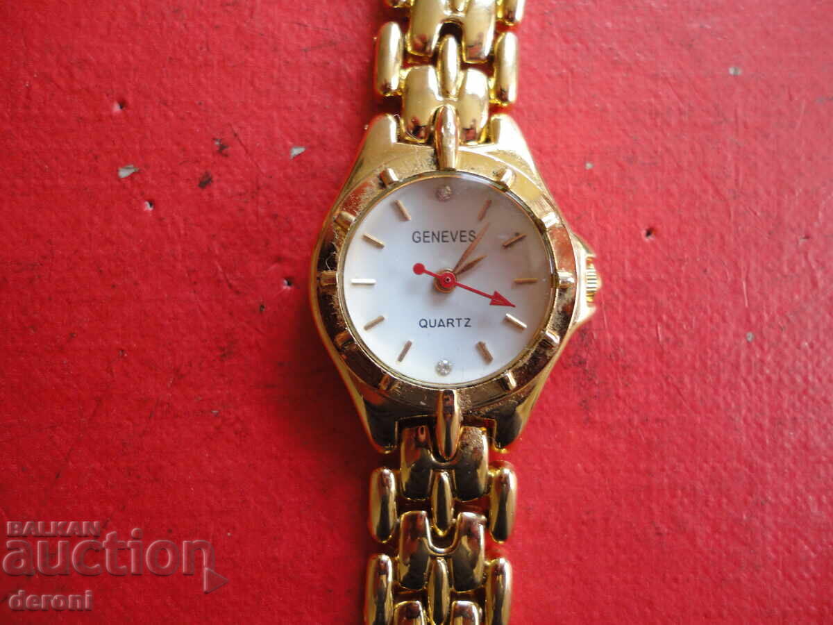 Auction  Awesome gold-plated Geneves 6 watch