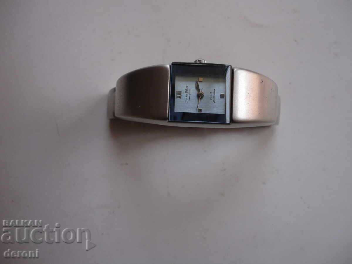 Great Charles Delon quartz watch in a box with price 40.00 BGN | € 20.45 Great Charles Delon quartz watch in a box with price 40.00 BGN | € 20.45