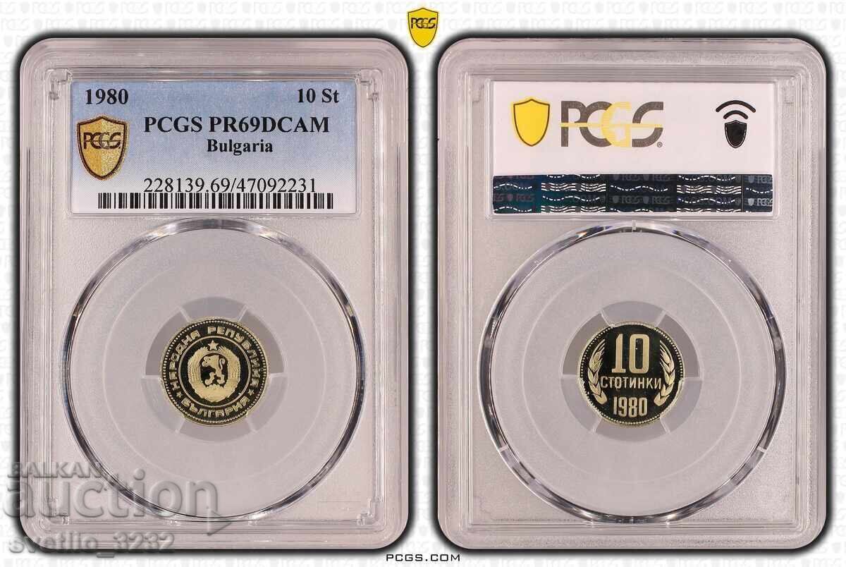 10 Cents 1980 PR 69 DCAM PCGS 10 Cents 1980 PR 69 DCAM PCGS