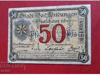 Bancnota-Germania-Hessen-Bad Nauheim-50 pfennig 1921