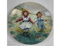 . COLLECTIBLE PORCELAIN PLATE PORCELAIN HEALTH