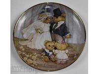 . COLLECTIBLE PORCELAIN PLATE PORCELAIN HEALTH