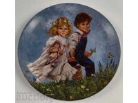 . COLLECTIBLE PORCELAIN PLATE PORCELAIN HEALTH