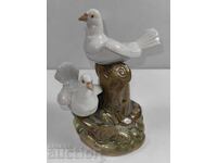 . PORCELAIN FIGURINE DOVE FIGURE MARKED HEALTHY