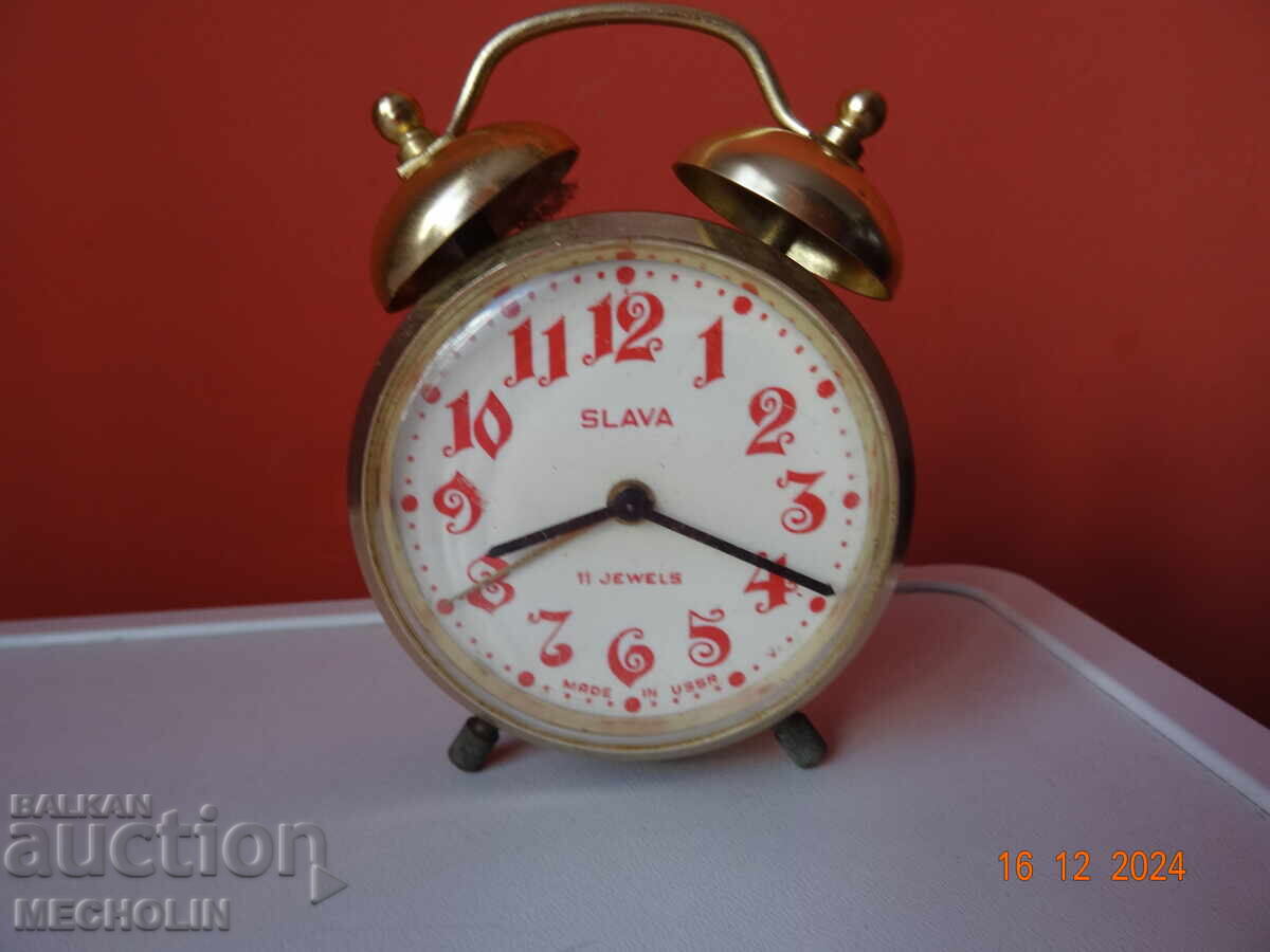 Auction COLLECTIBLE RUSSIAN ALARM CLOCK GLORY 2 Auction COLLECTIBLE RUSSIAN ALARM CLOCK GLORY 2