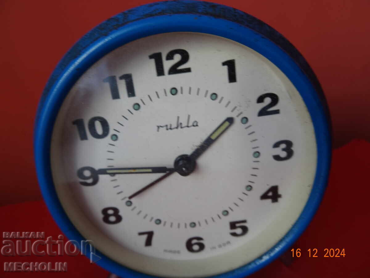 Auction  COLLECTIBLE GERMAN ALARM CLOCK RUHLA