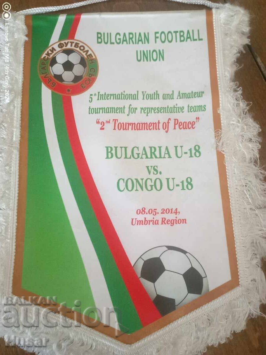 Steagul mare de fotbal Bulgaria - Congo