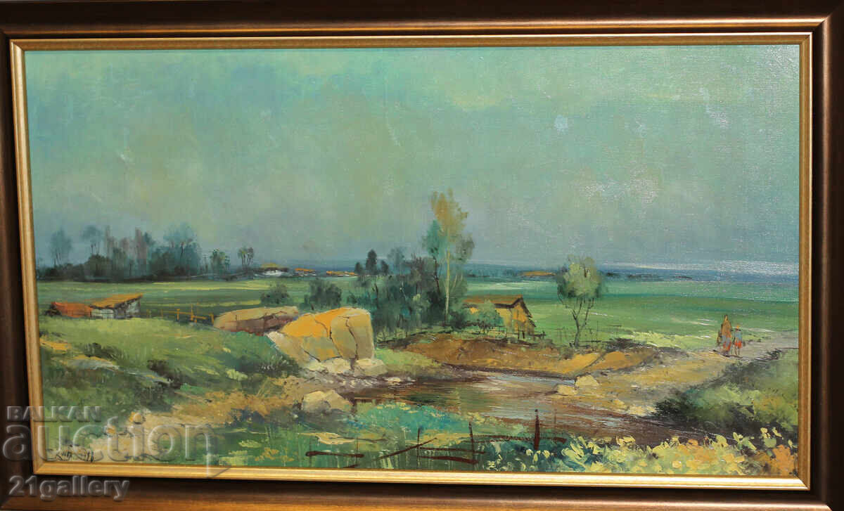 Kostadin Stanoev (1965-) Oil paints Landscape 1998. Kostadin Stanoev (1965-) Oil paints Landscape 1998.