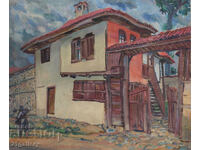 Oil paintings / Rural landscape with a Renaissance house