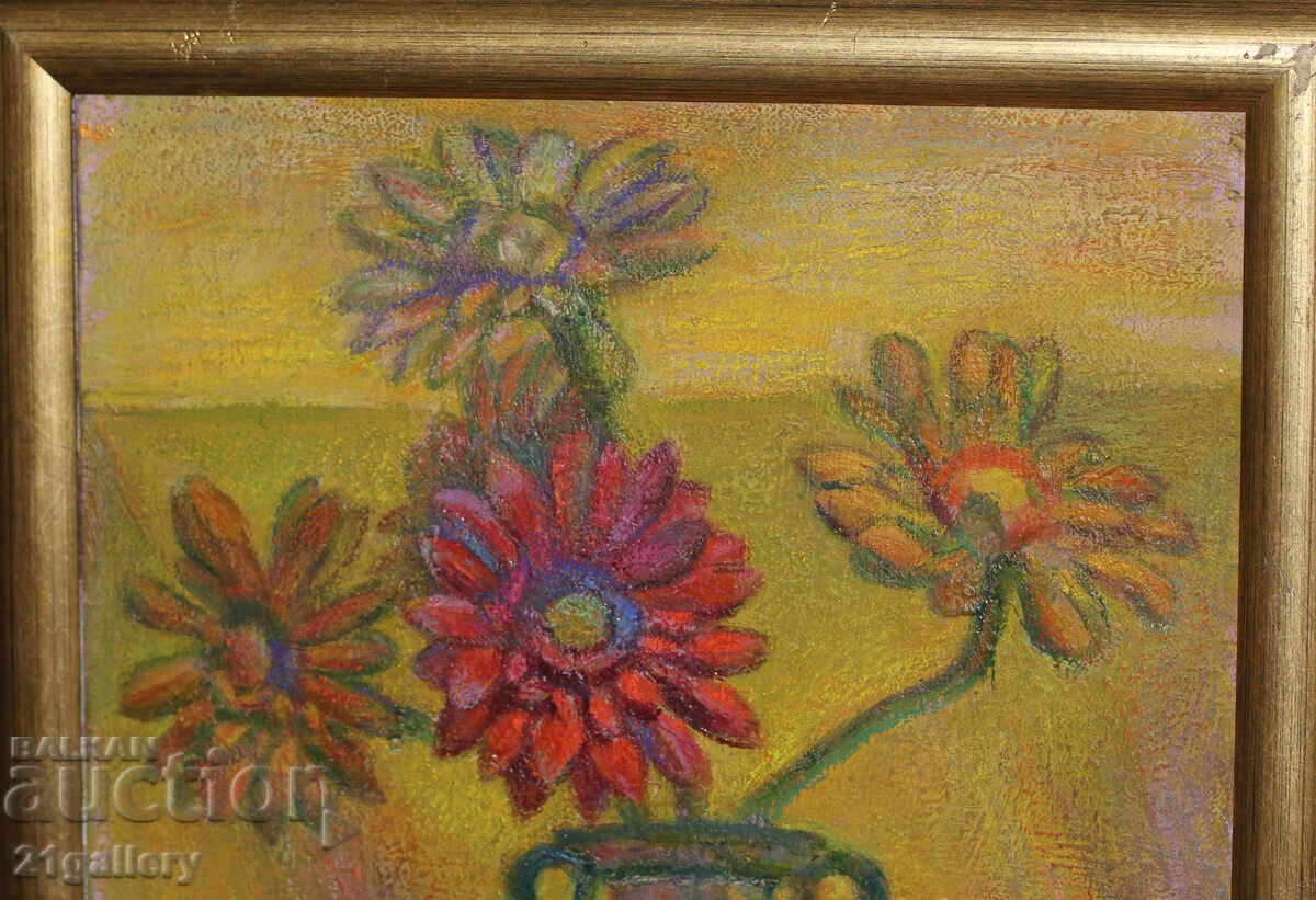 Delivery of Elka Naydenova (1932 – 2016) Still Life Vase with Flowers Delivery of Elka Naydenova (1932 – 2016) Still Life Vase with Flowers