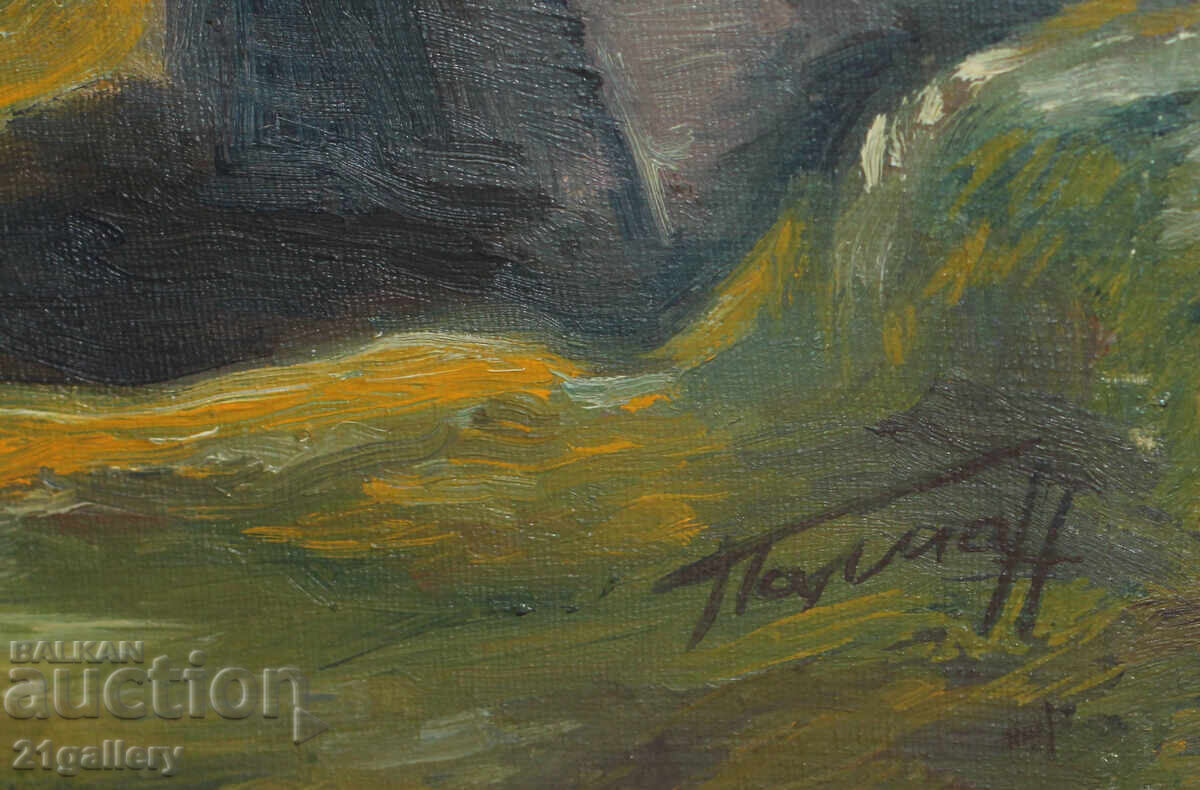 Oil painting Cityscape with bridge - 7 Oil painting Cityscape with bridge - 7