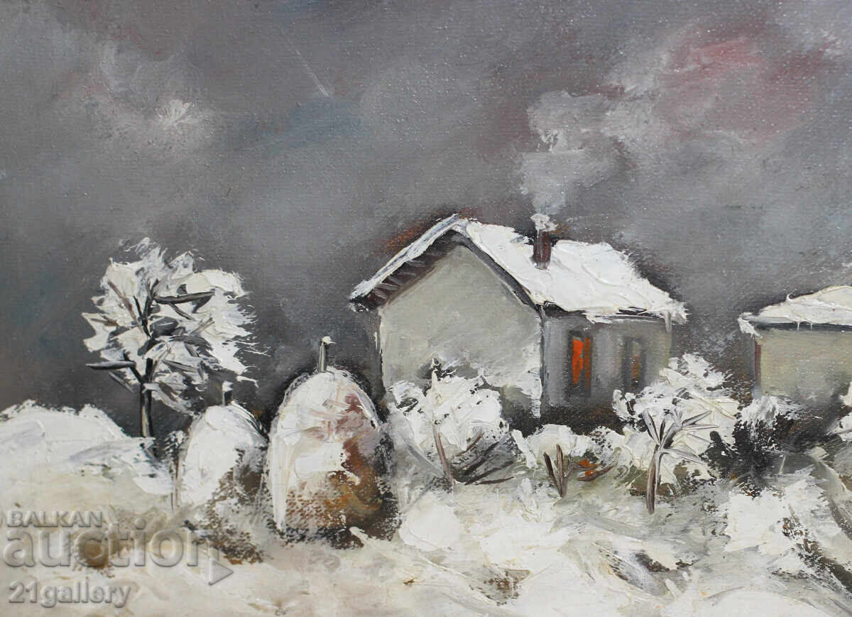 Маслени бои / зимен пейзаж - 5 Маслени бои / зимен пейзаж - 5