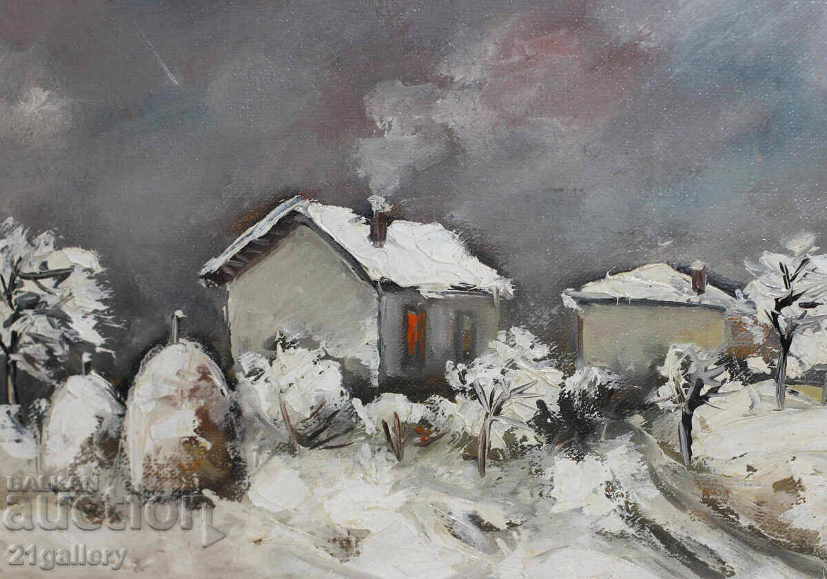 Маслени бои / зимен пейзаж - 6 Маслени бои / зимен пейзаж - 6