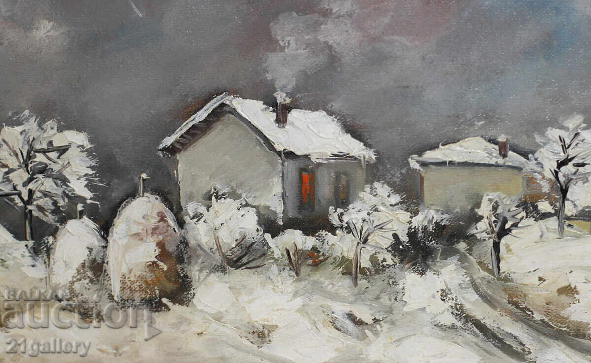 Маслени бои / зимен пейзаж - 7 Маслени бои / зимен пейзаж - 7