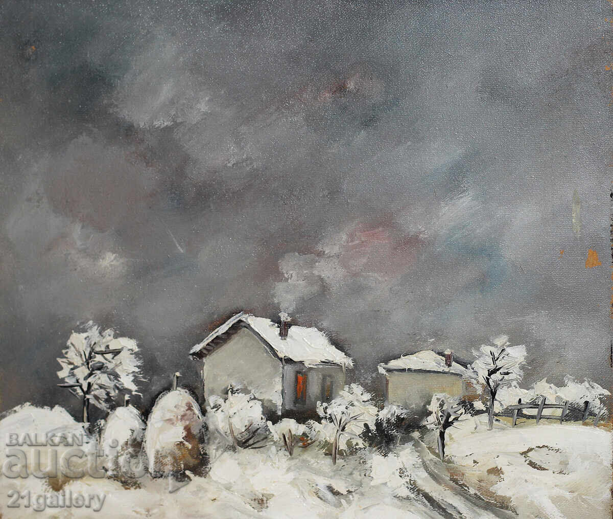 Маслени бои / зимен пейзаж Маслени бои / зимен пейзаж