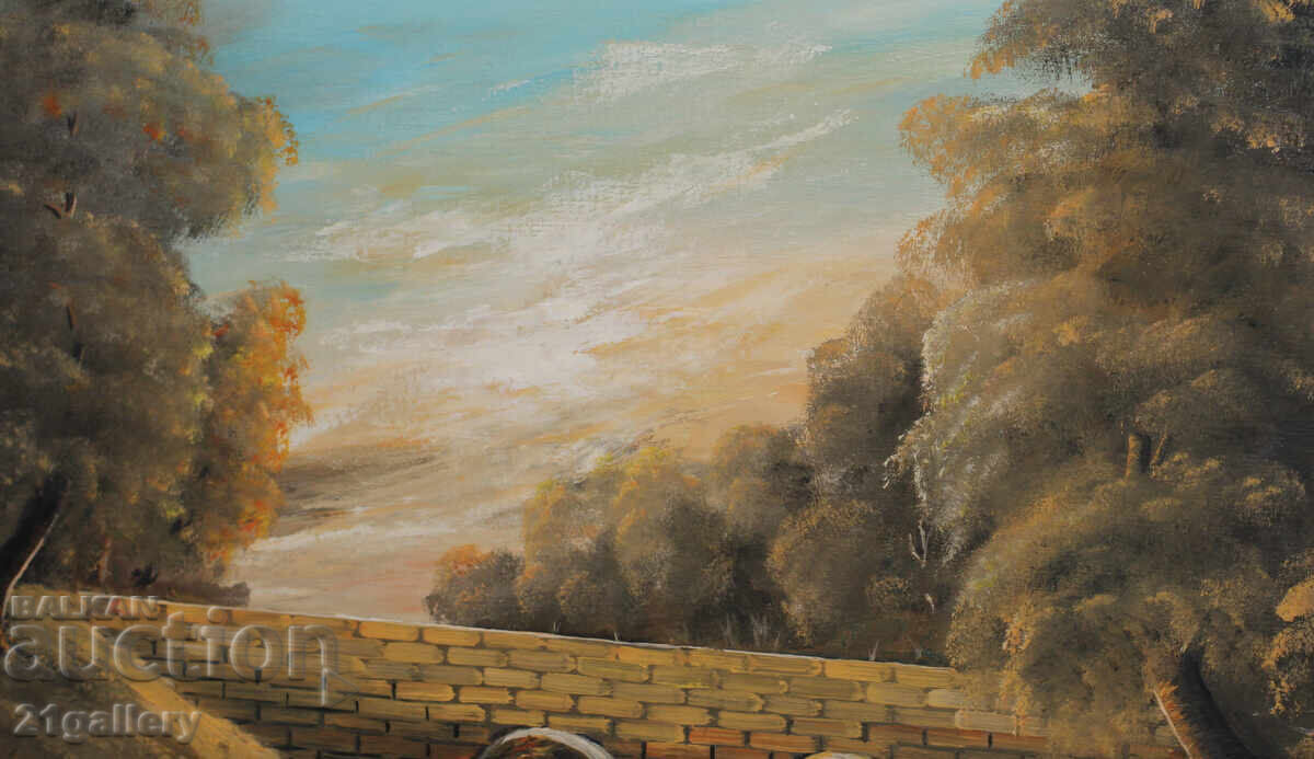 Delivery of G. Strashimirov / Oil paintings landscape with bridge Delivery of G. Strashimirov / Oil paintings landscape with bridge