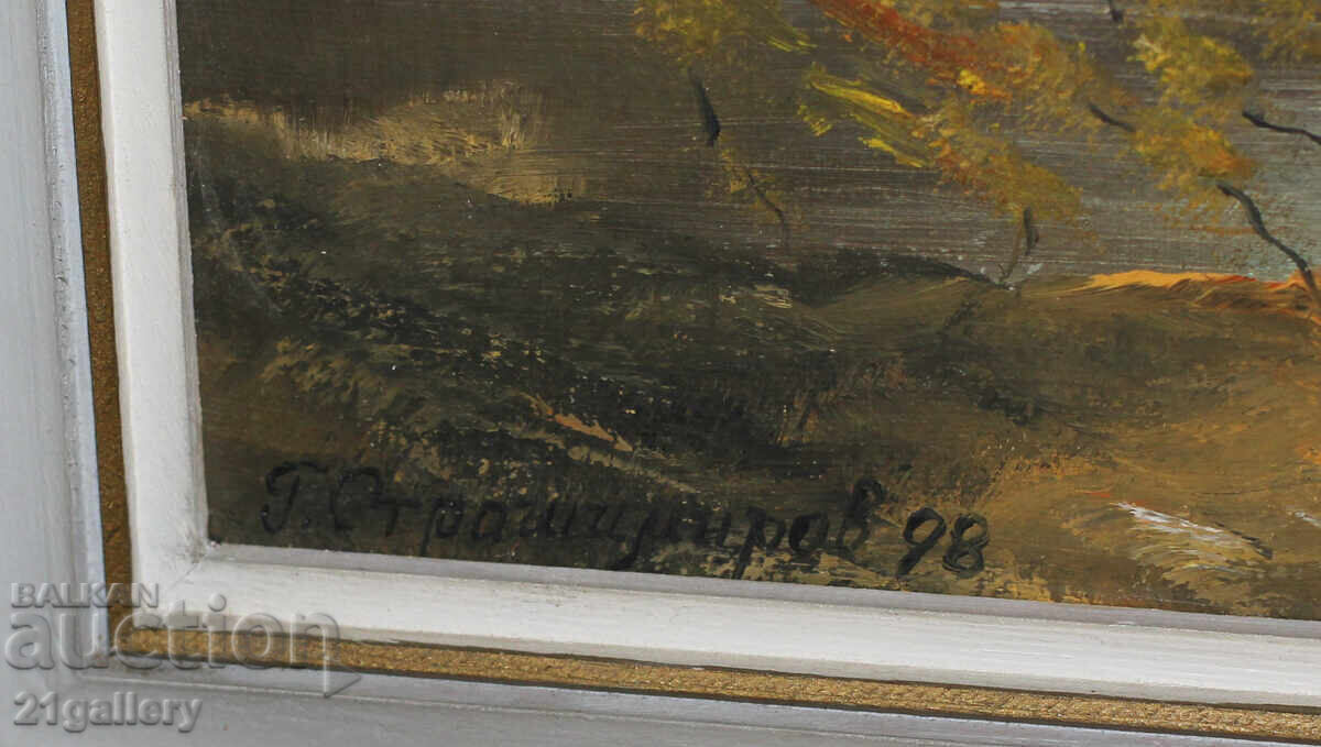 G. Strashimirov / Oil paintings landscape with bridge - 6 G. Strashimirov / Oil paintings landscape with bridge - 6
