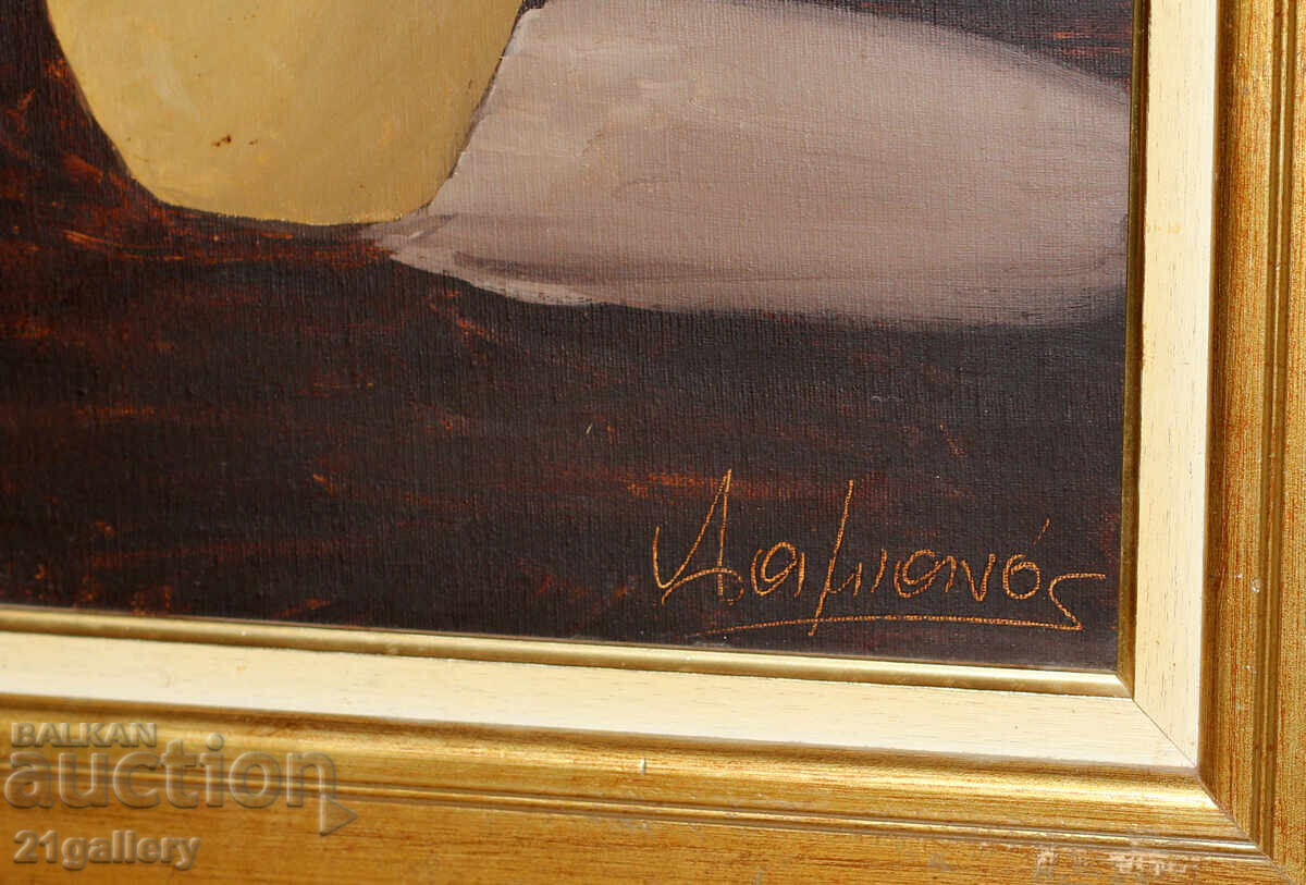 Still life vase with flowers, oil paintings, signed / Italy - 7 Still life vase with flowers, oil paintings, signed / Italy - 7