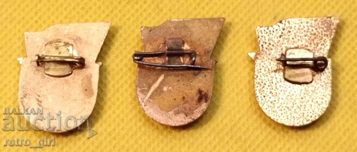 Set of military breastplate badges, old issue. with price 14.90 BGN | € 7.62 Set of military breastplate badges, old issue. with price 14.90 BGN | € 7.62