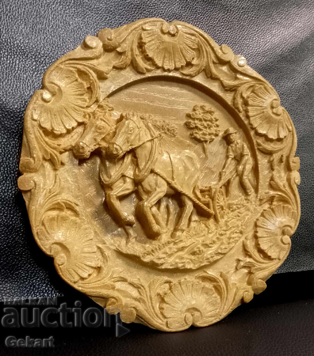 Relief replica of woodcarving Farmer 24 cm. with price 53.00 BGN | € 27.10