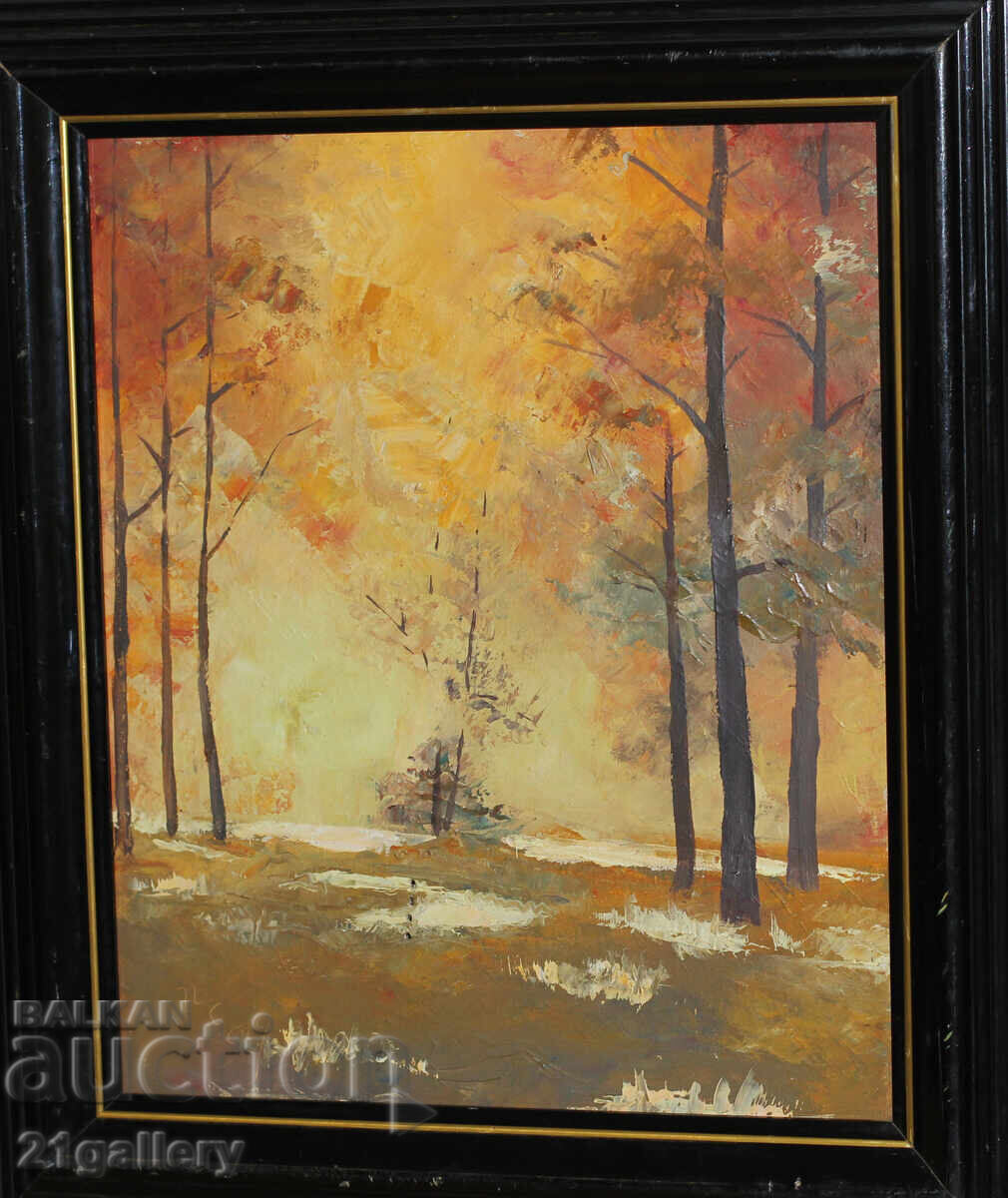 Oil paints autumn landscape 1994. with price 300.00 BGN | € 153.39 Oil paints autumn landscape 1994. with price 300.00 BGN | € 153.39