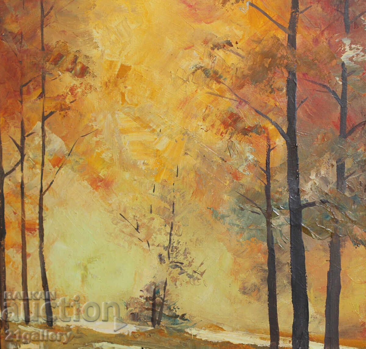 Oil paints autumn landscape 1994. - 5 Oil paints autumn landscape 1994. - 5