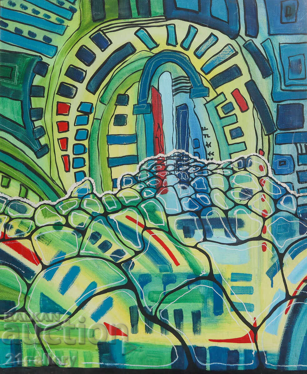 Модерна абстрактна картина / Маслени бои с цена 550.00 лв. | € 281.21 Модерна абстрактна картина / Маслени бои с цена 550.00 лв. | € 281.21