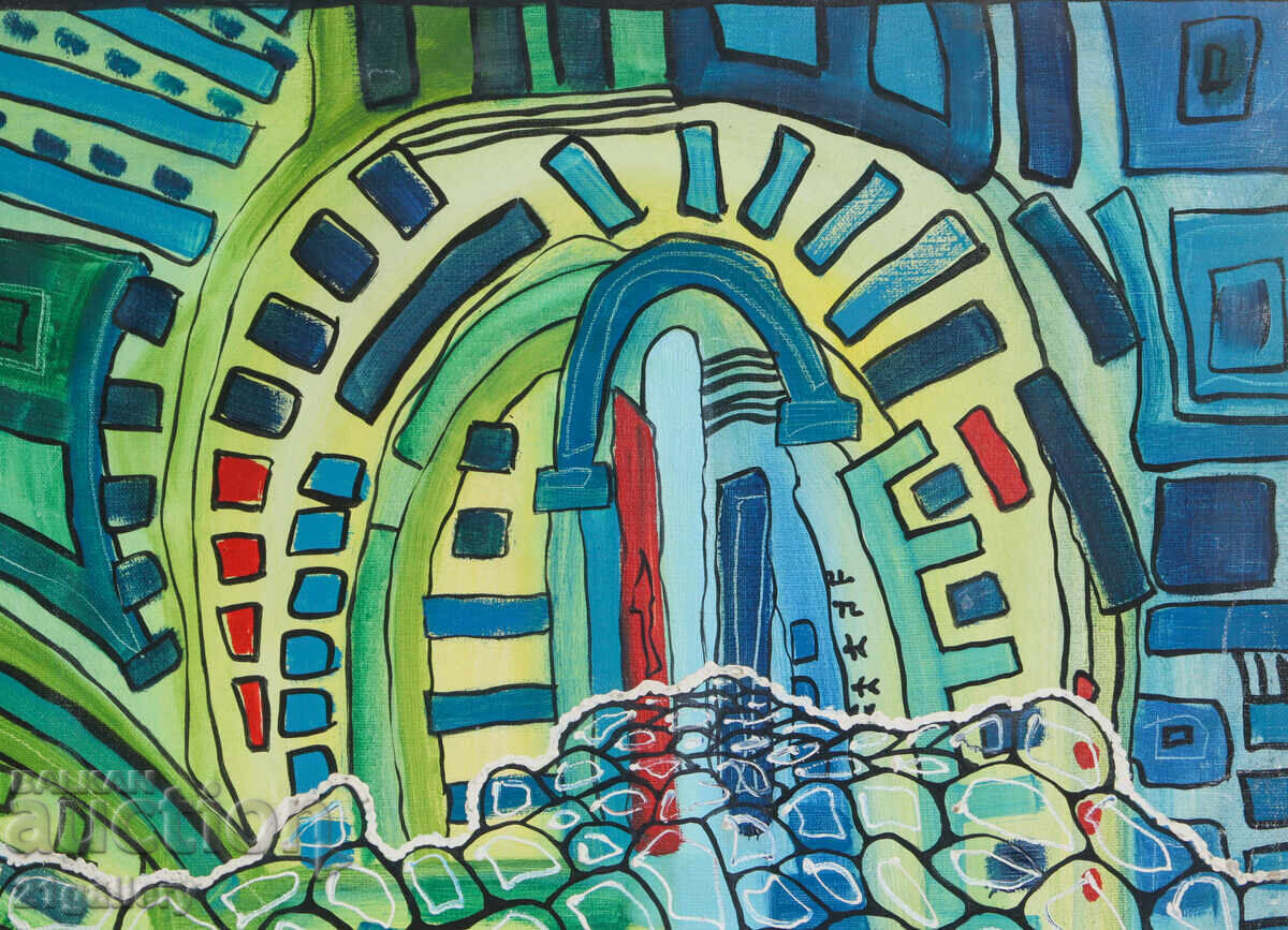 Доставка на Модерна абстрактна картина / Маслени бои Доставка на Модерна абстрактна картина / Маслени бои