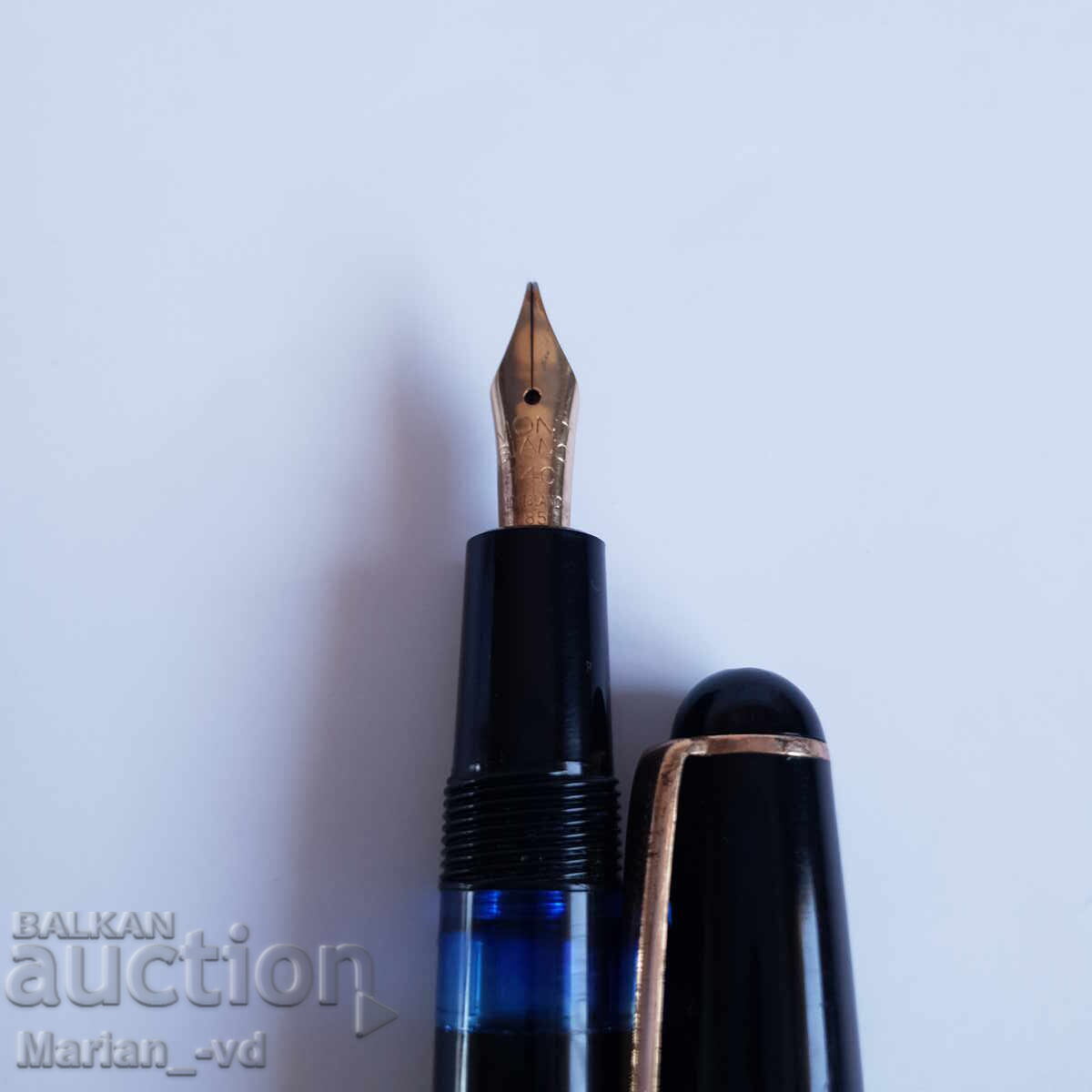 Pen Montblanc nr. 342 stilou cu piston 14C / 14K cu preț € 178.95 | 350.00 BGN Pen Montblanc nr. 342 stilou cu piston 14C / 14K cu preț € 178.95 | 350.00 BGN
