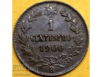 1 centesimo 1900 centesimo Italy R - Rome King Umberto I 2