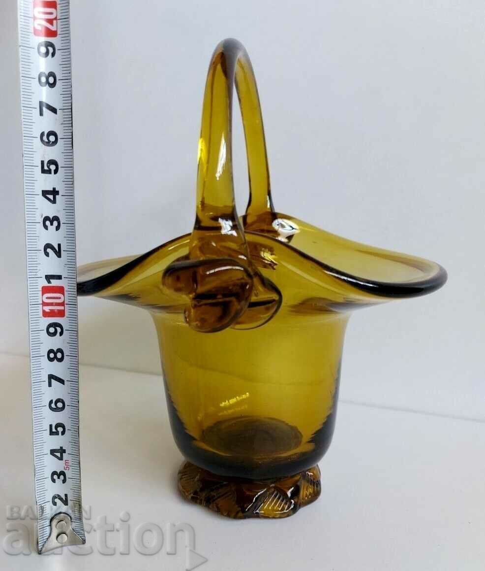 . GLASS CANDY BOWL CANDY BOX HEALTHY BLOWN GLASS with price 25.00 BGN | € 12.78 . GLASS CANDY BOWL CANDY BOX HEALTHY BLOWN GLASS with price 25.00 BGN | € 12.78