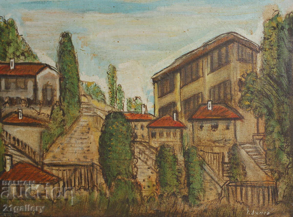 G. Dimov / Oil paints urban landscape with price 250.00 BGN | € 127.82 G. Dimov / Oil paints urban landscape with price 250.00 BGN | € 127.82