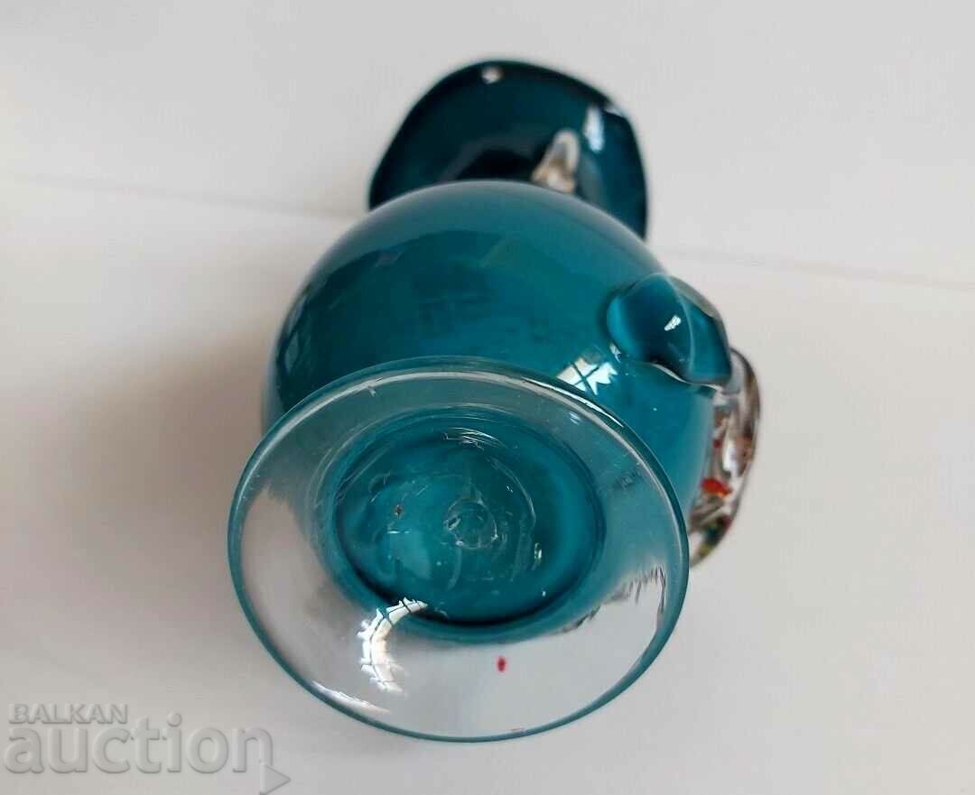 . OLD BEAUTIFUL VASE IN GOOD CONDITION MURANO TYPE BLOWN GLASS - 7 . OLD BEAUTIFUL VASE IN GOOD CONDITION MURANO TYPE BLOWN GLASS - 7