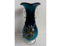 . OLD BEAUTIFUL VASE IN GOOD CONDITION MURANO TYPE BLOWN GLASS