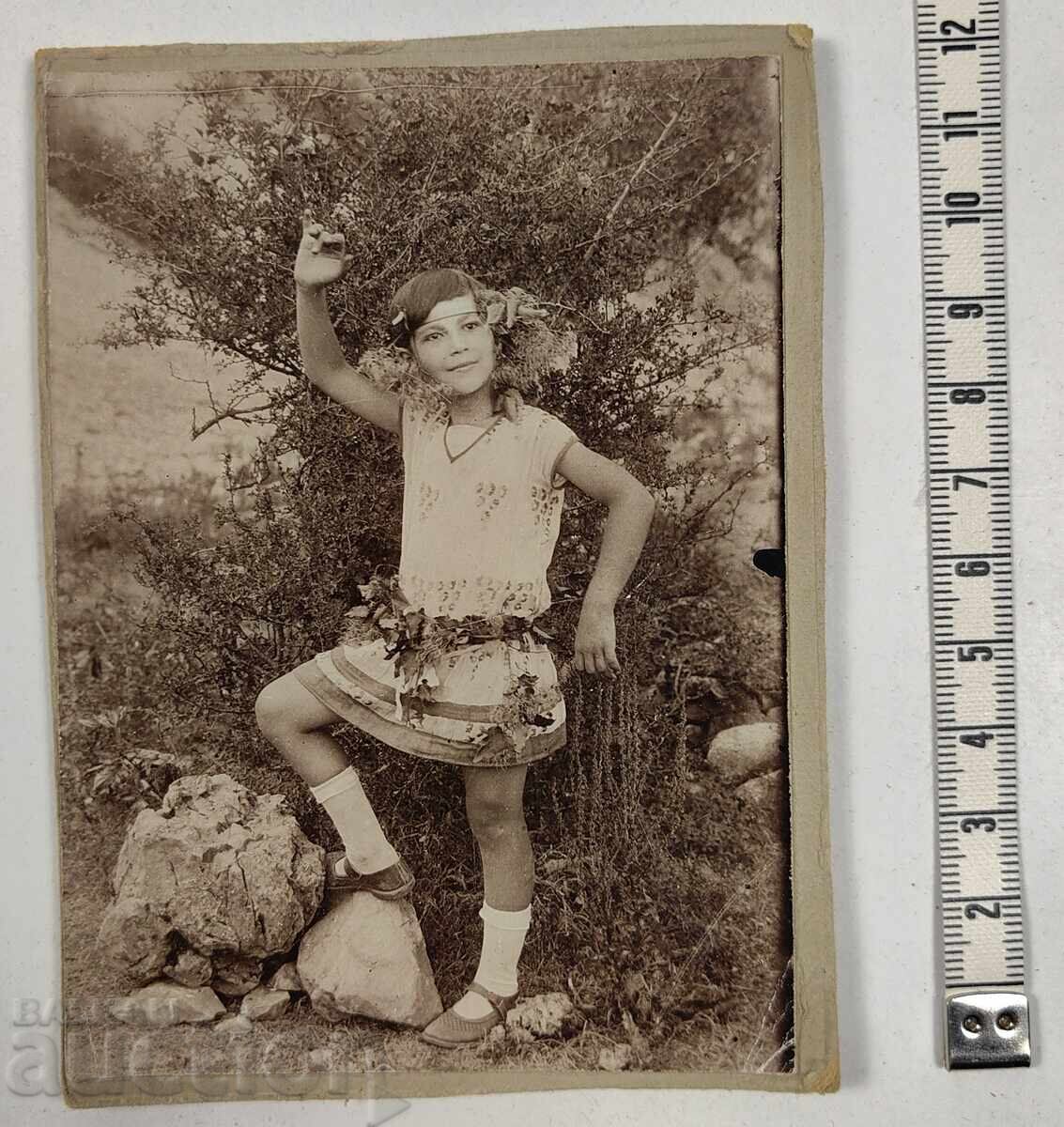 . 1930 ETROPOLE CHILD GIRL CHILDREN'S PHOTOGRAPHY PHOTOGRAPHY CARDBOARD