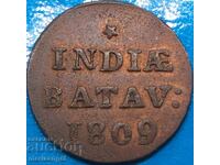 Netherlands Indies 1 duit 1809 Louis Napoleon copper